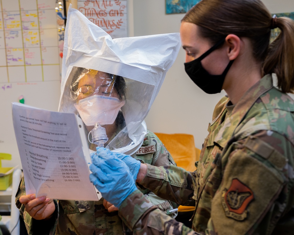 Bioenviornmental Engineering conducts mask tests
