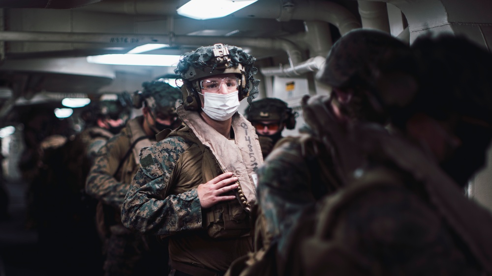 Alpha Co, BLT 1/1 Marines Conduct Simulated Company Reinforced Mission