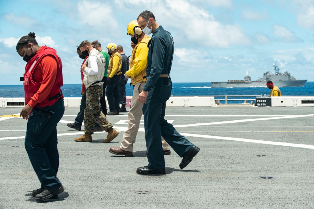 Replenishment-at-Sea aboard USS Portland (LPD 27)