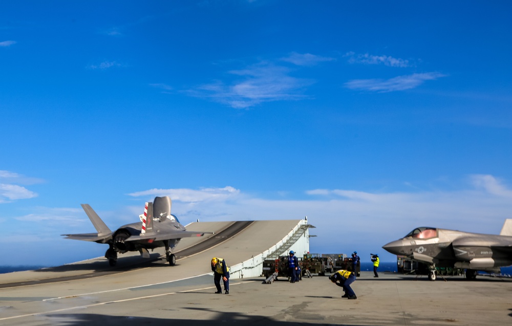 VMFA-211 Flies Cross-Deck Mission from HMS Queen Elizabeth to USS America