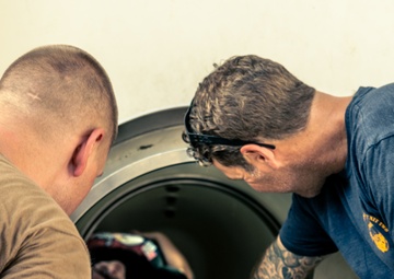 EOD decompression chamber supports operations in Africa