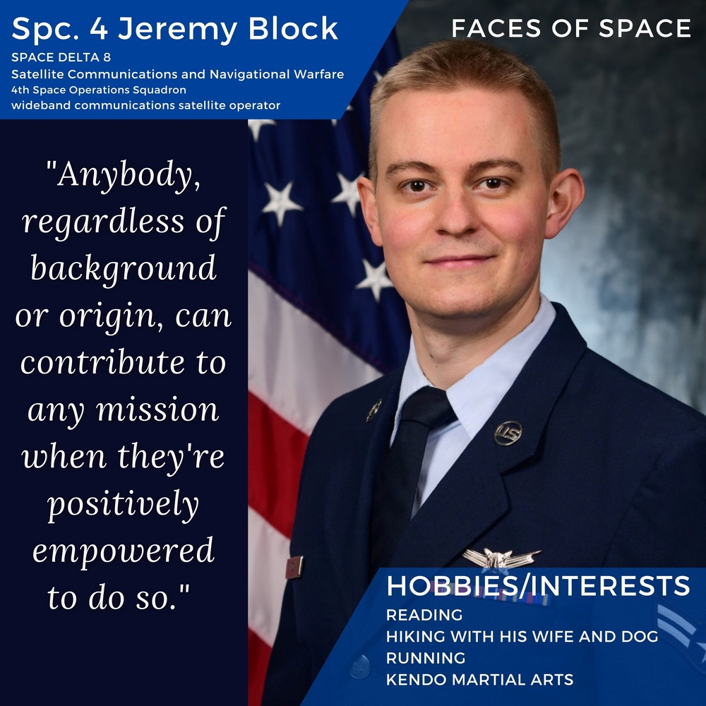 Faces of Space – Spc. 4 Jeremy Block