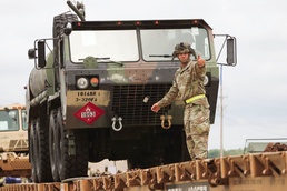 Rakkasans exercise readiness through large-scale equipment transport