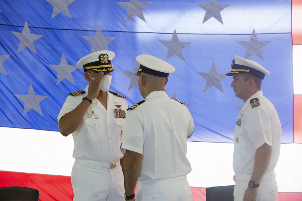 Naval Aviation Training Support Group Chain of Command Ceremony at MCAS New River