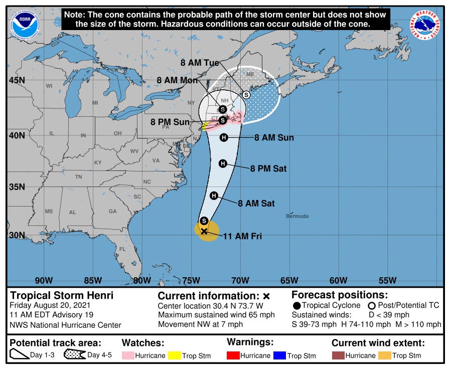 Coast Guard urges preparedness for Tropical Storm Henri