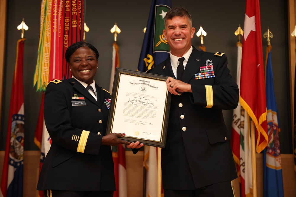 Munera promoted to major general during ceremony on Aberdeen Proving Ground
