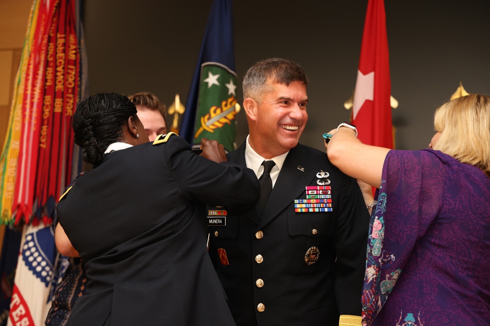 Munera promoted to major general during ceremony on Aberdeen Proving Ground