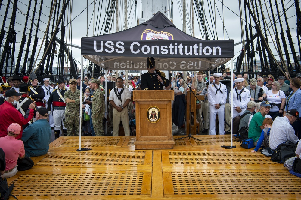 CO speaks aboard USS Constitution