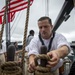 AO2 line handles aboard USS Constitution