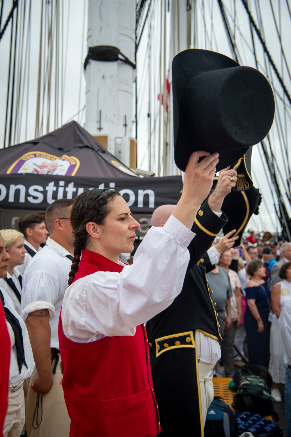 CMC salutes aboard USS Constitution