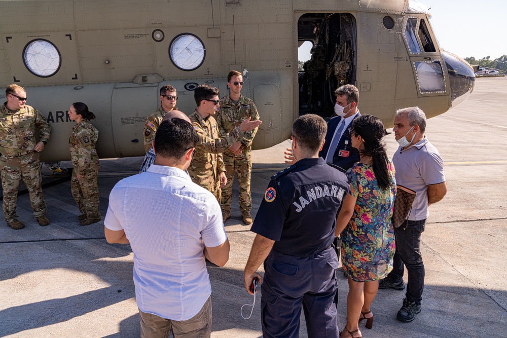 12th CAB meets with Turkish police during aerial firefighting mission