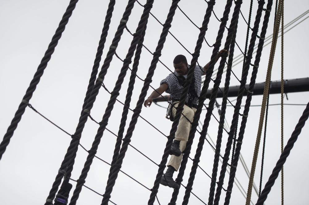 USS Constitution goes underway in honor of Vietnam Veteran