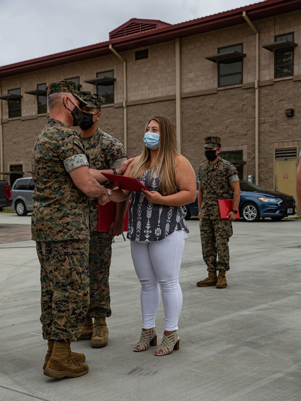 1st MLG Early Reenlistment Ceremony