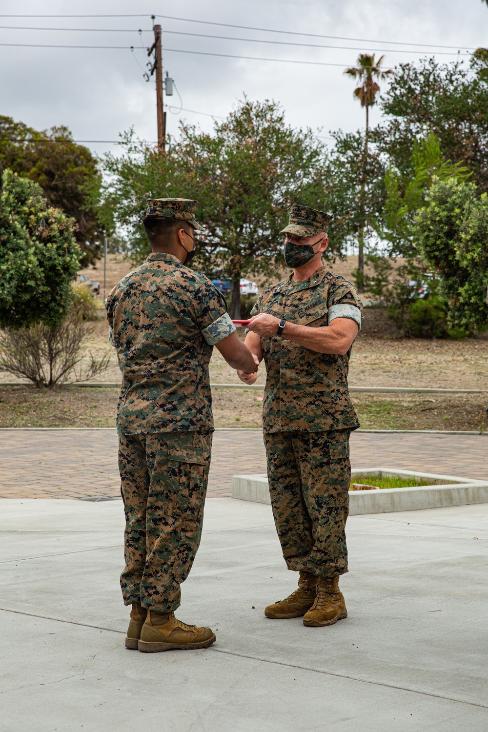 1st MLG Early Reenlistment Ceremony