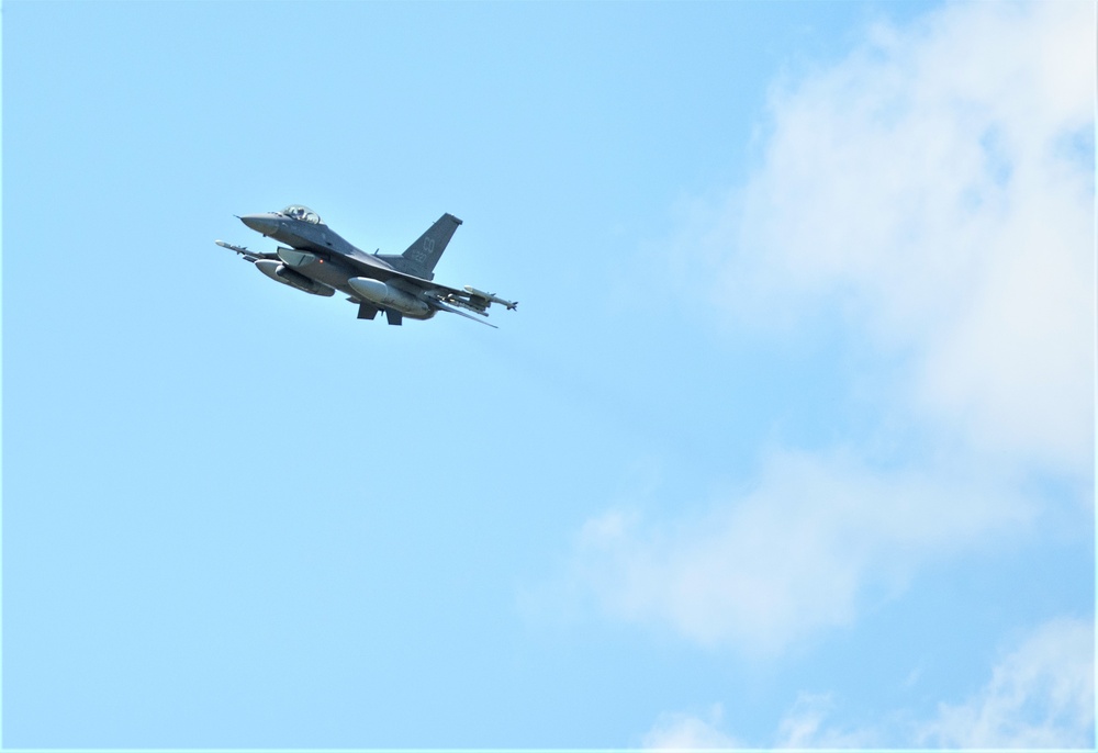 Fighter jets with Northern Lightning exercise drop JDAM munitions for first time at Fort McCoy’s impact area