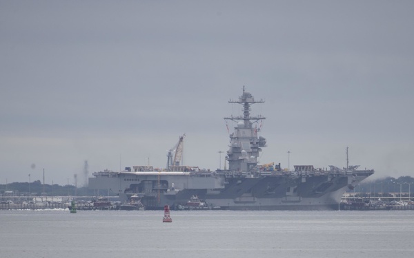 USS Gerald R. Ford Transit