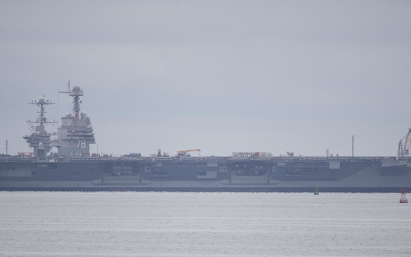 USS Gerald R. Ford Transit