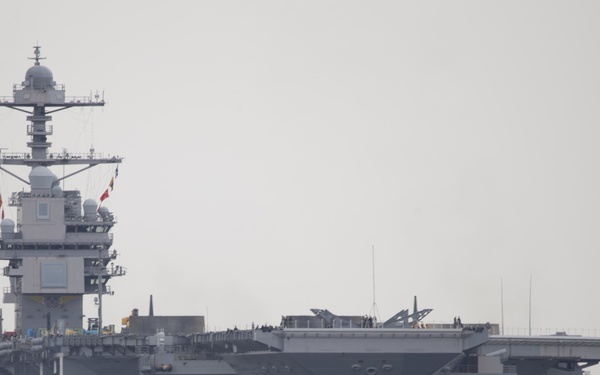 Gerald R. Ford Departs Norfolk for Newport News, Commences Planned Incremental Availability