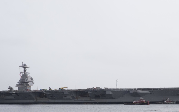 USS Gerald R. Ford Transit
