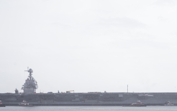 USS Gerald R. Ford Transit