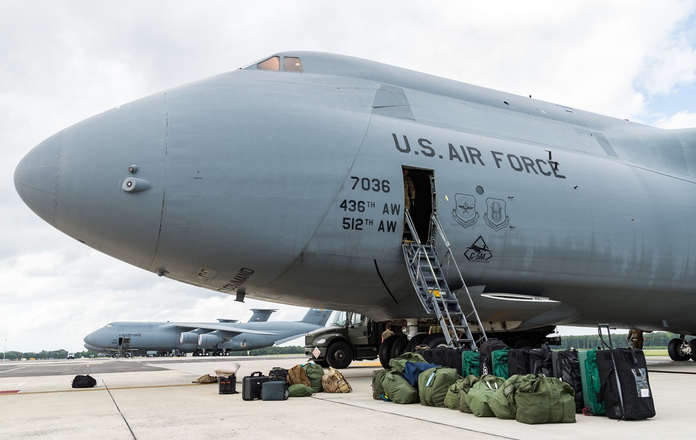Dover AFB C-5Ms provide rapid global mobility
