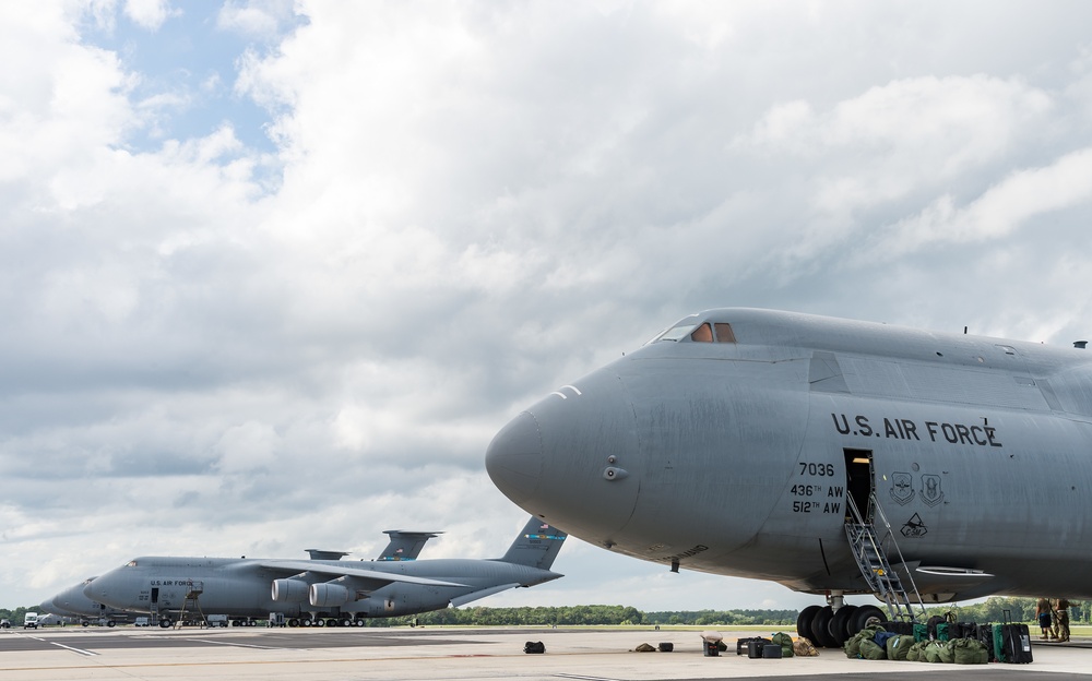 Dover AFB C-5Ms provide rapid global mobility