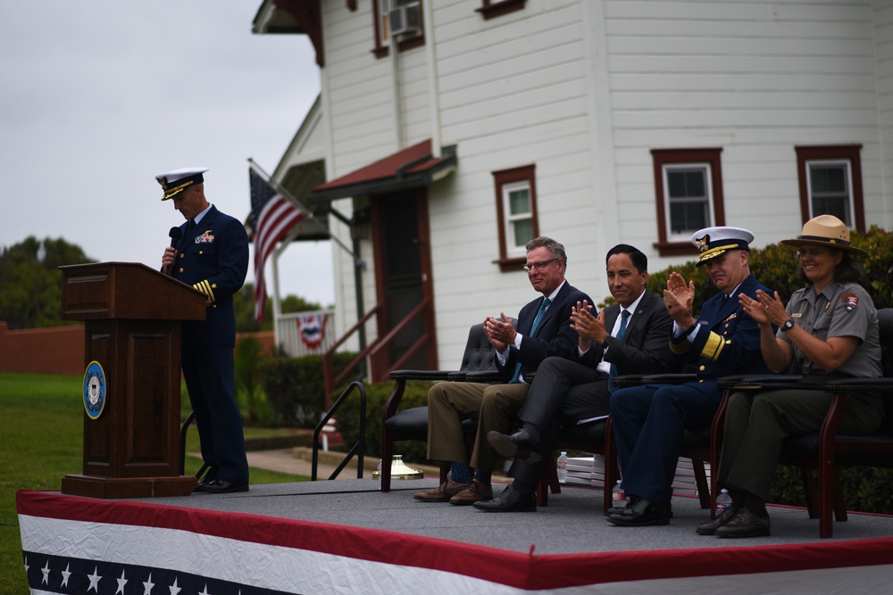 Coast Guard holds lighthouse rededication ceremony in San Diego