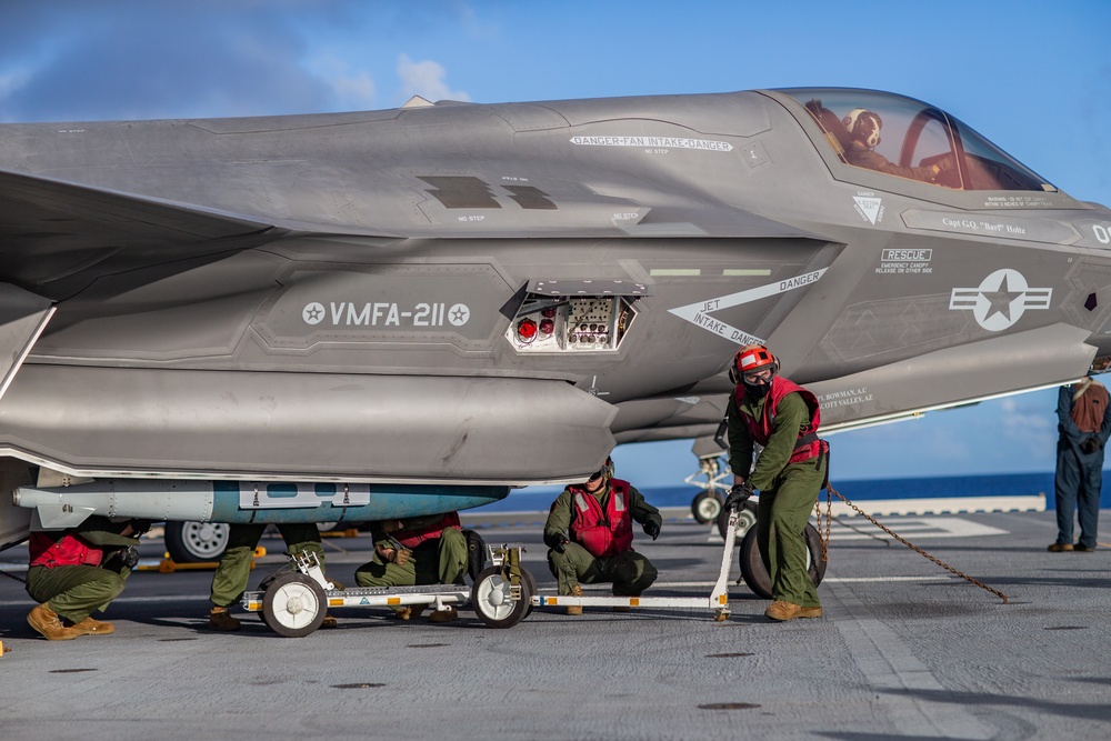 USS America Conducts Flight Operations with Royal Navy aircraft carrier HMS Queen Elizabeth