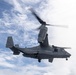 Marines assigned to the 31st Marine Expeditionary Unit take off of the forward-deployed amphibious assault ship USS America (LHA 6) for a long-range raid.