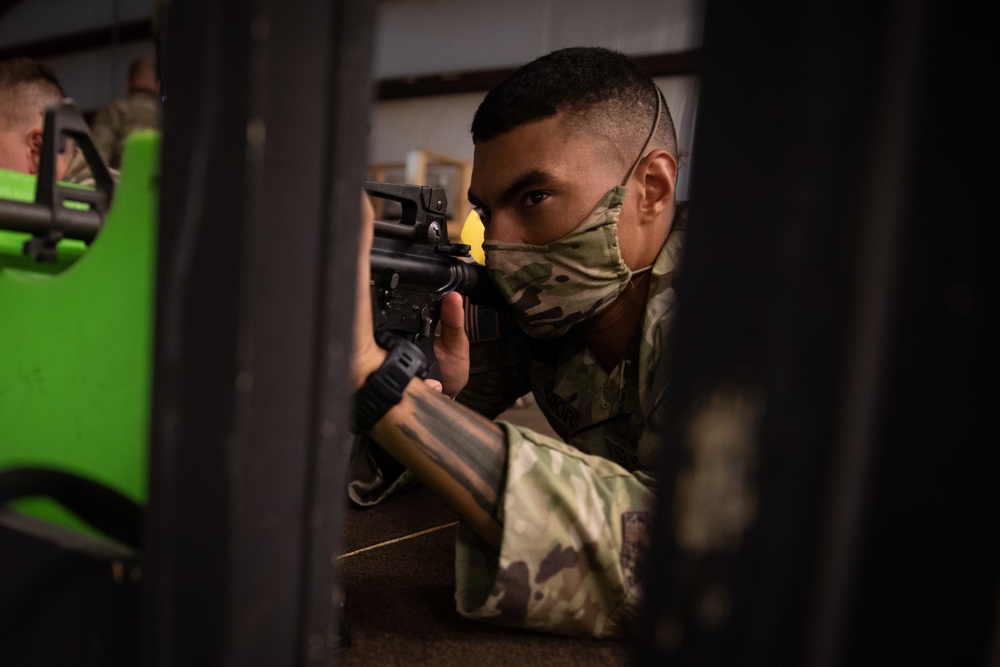 447th MP Co. Conduct Virtual Weapon Qualification