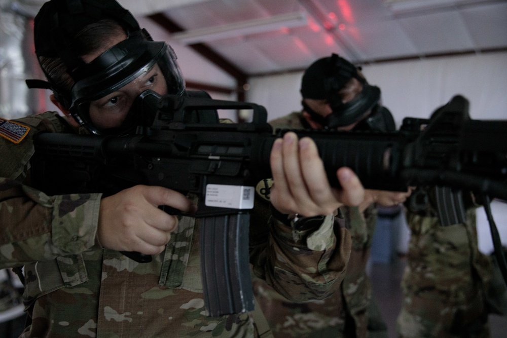 447th MP Co. Conduct Virtual Weapon Qualification