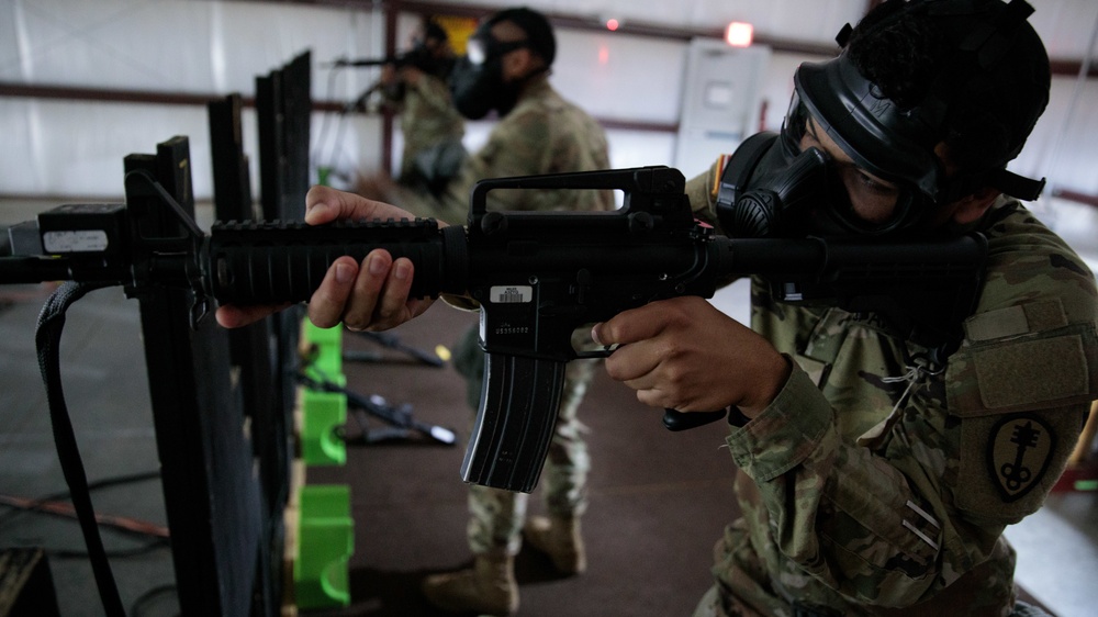 447th MP Co. Conduct Virtual Weapon Qualification