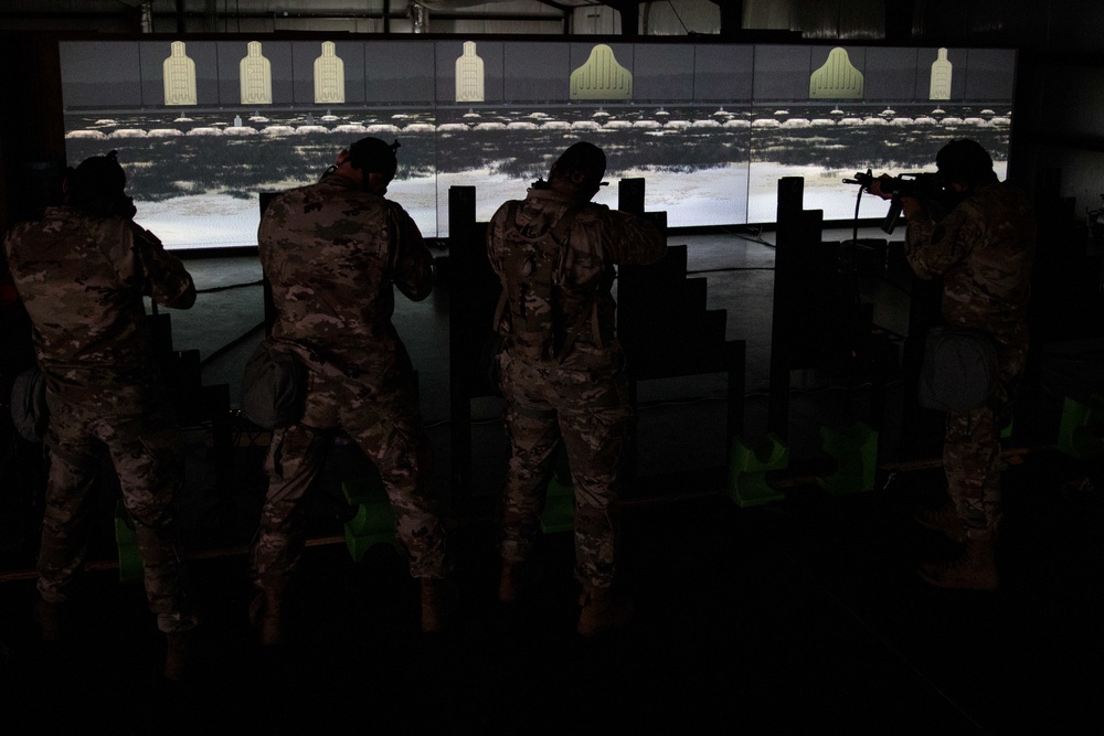 447th MP Co. Conduct Virtual Weapon Qualification
