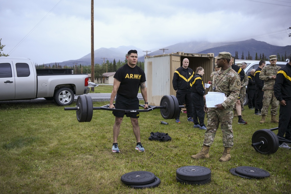 297th Regional Support Group conducts diagnostic Army Combat Fitness Test