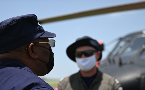 Coast Guard aircrew operations in Port Au Prince, Haiti