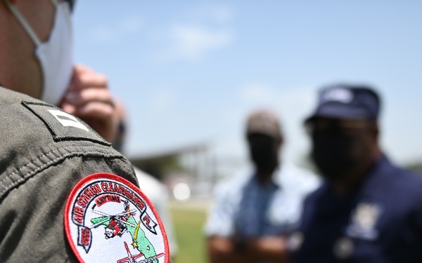 Coast Guard aircrew operations in Port Au Prince, Haiti