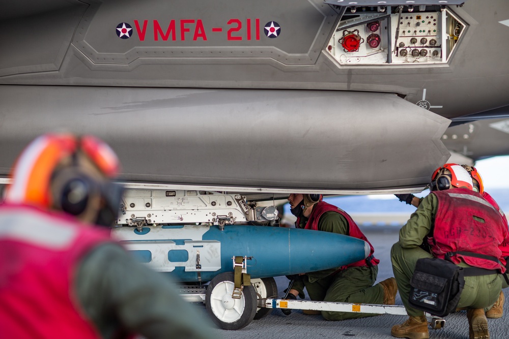 USS America Conducts Flight Operations with Royal Navy aircraft carrier HMS Queen Elizabeth