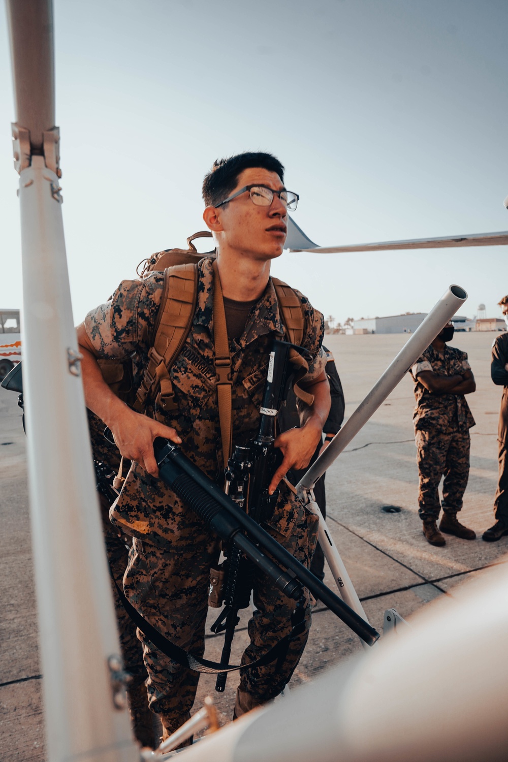 U.S. Marines &amp; Navy Sailors with CTF - 68 Deploy to NAS Sigonella, Italy to Support Afghanistan Evacuees