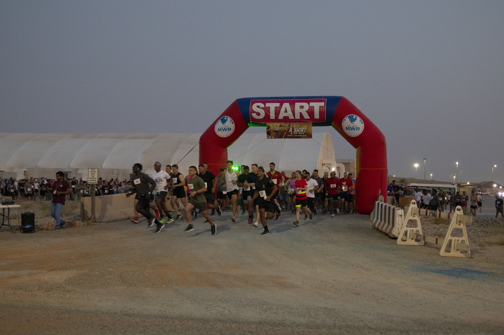 DVIDS Images Camp Arifjan MWR hosts Run/Walk for TShirt 5K [Image