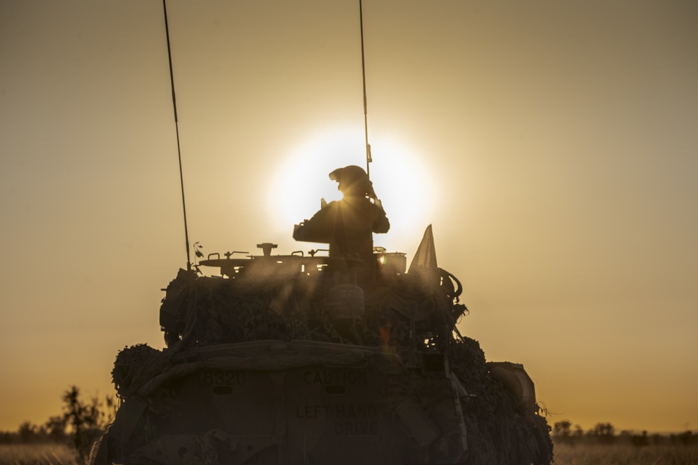 Australian Army Cavalry unit, 1st Armored Regiment, prepares for Exercise Koolendong