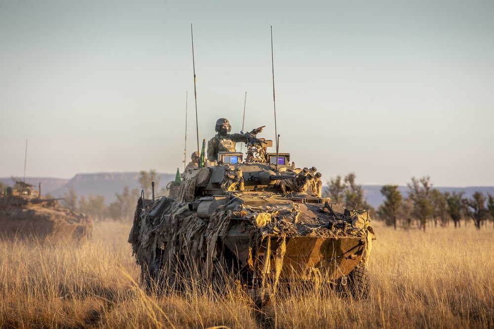 Australian Army Cavalry unit, 1st Armored Regiment, prepares for Exercise Koolendong