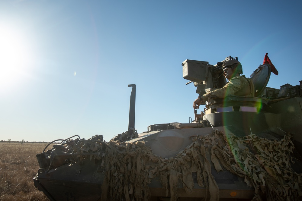 Australian Army Cavalry unit, 1st Armored Regiment, prepares for Exercise Koolendong