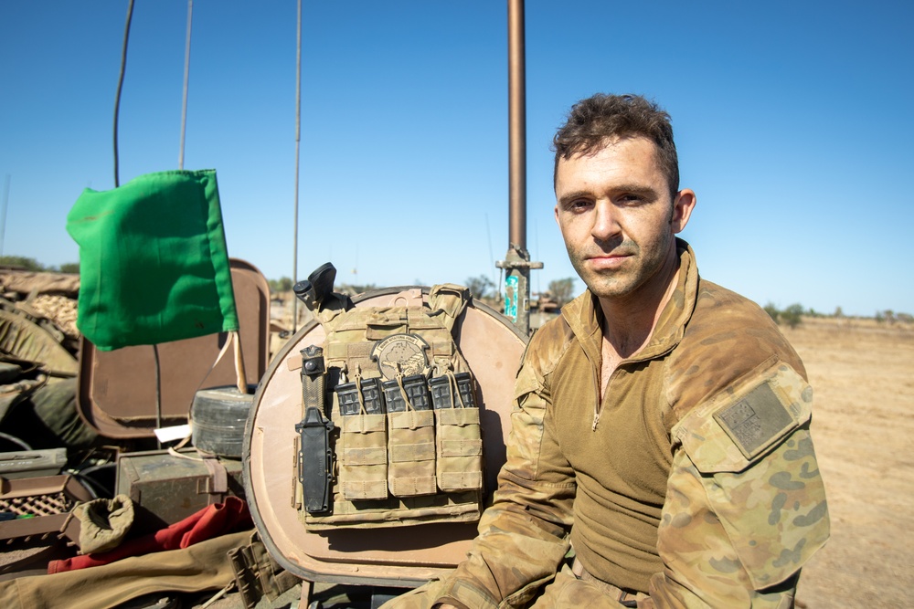 Australian Army Cavalry unit, 1st Armored Regiment, prepares for Exercise Koolendong