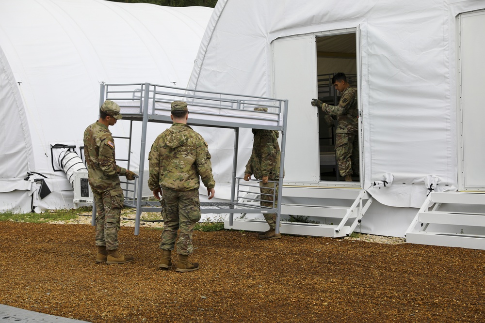 41st Soldiers Prepare Living Areas For Afghan Evacuees