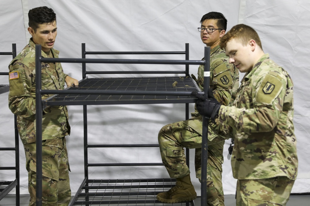 41st Soldiers Prepare Living Areas for Afghan Evacuees