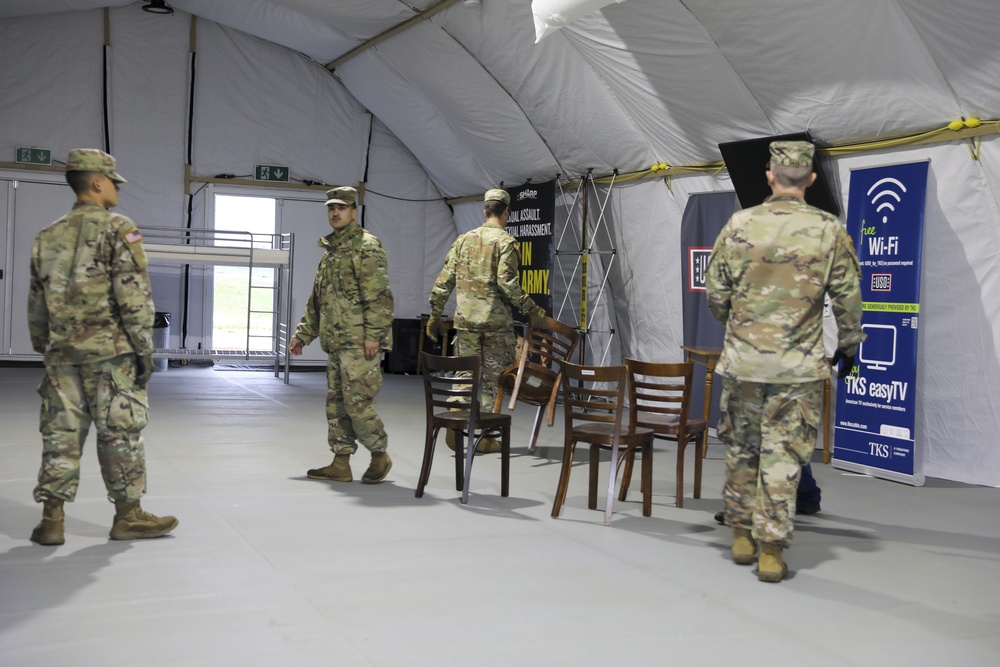41st Soldiers Prepare Living Areas for Afghan Evacuees