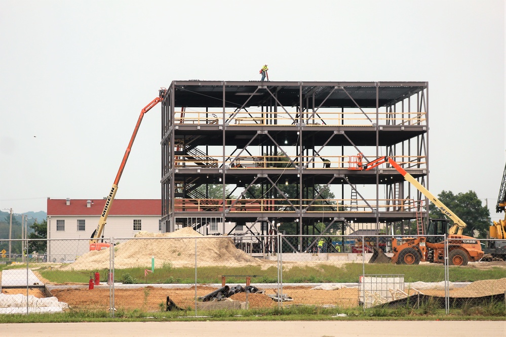 Fiscal year 2020 barracks project operations during July 2021 at Fort McCoy