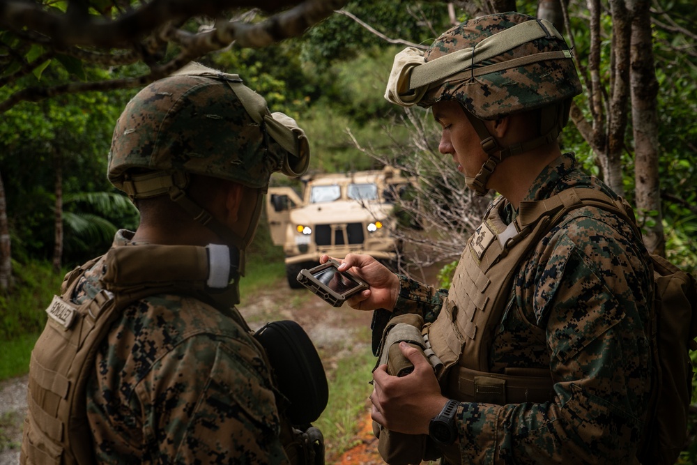 Marines with 31st MEU resupply Marines in the field