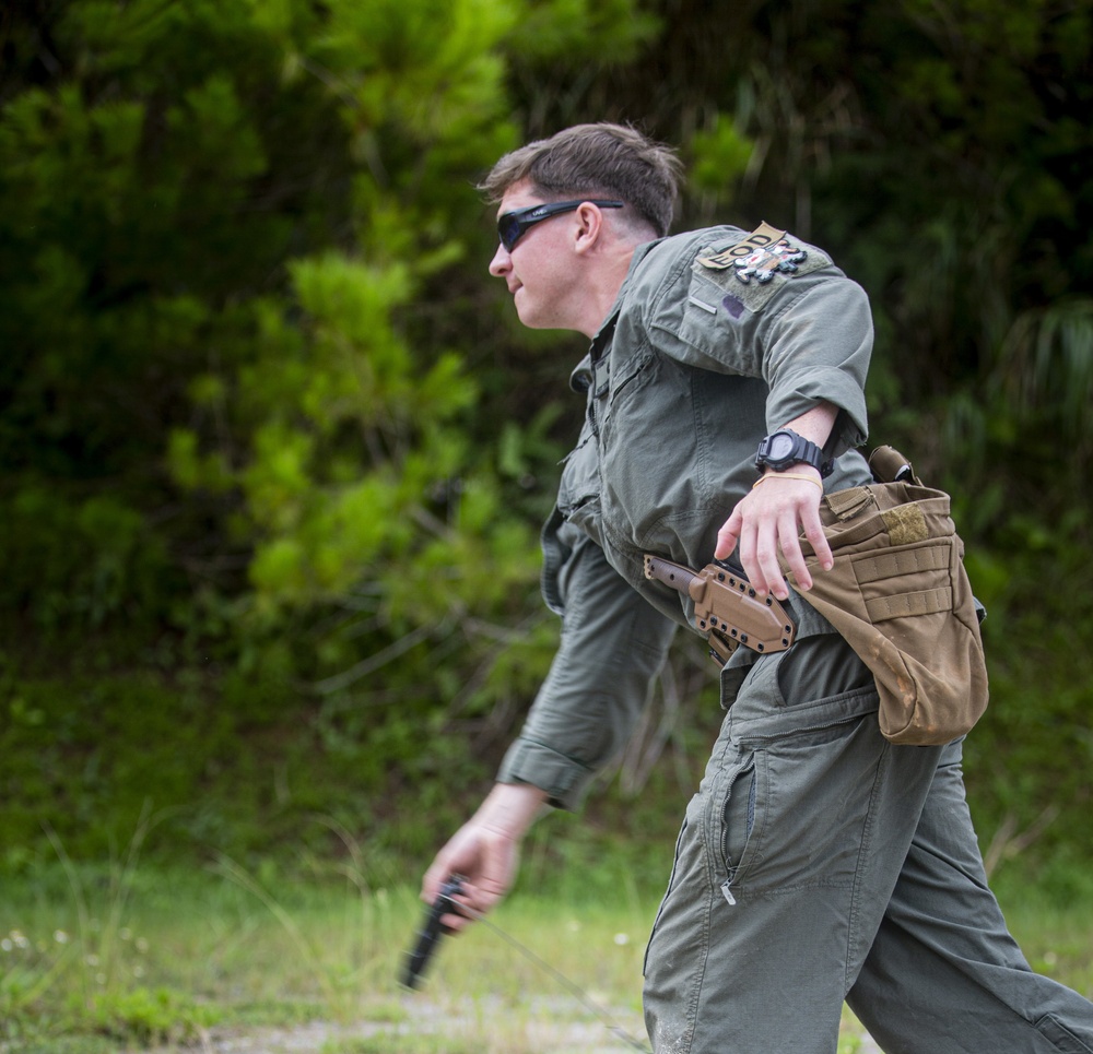 Going out with a bang - Explosive Ordnance Disposal demolition range