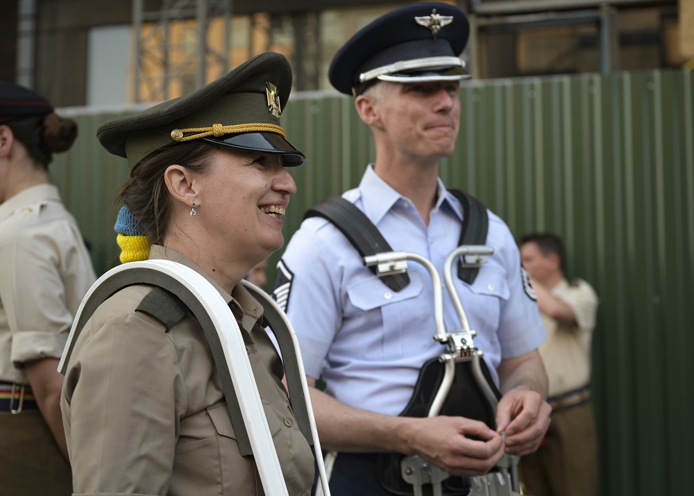 USAFE Band performs alongside the National Presidential Orchestra of Ukraine